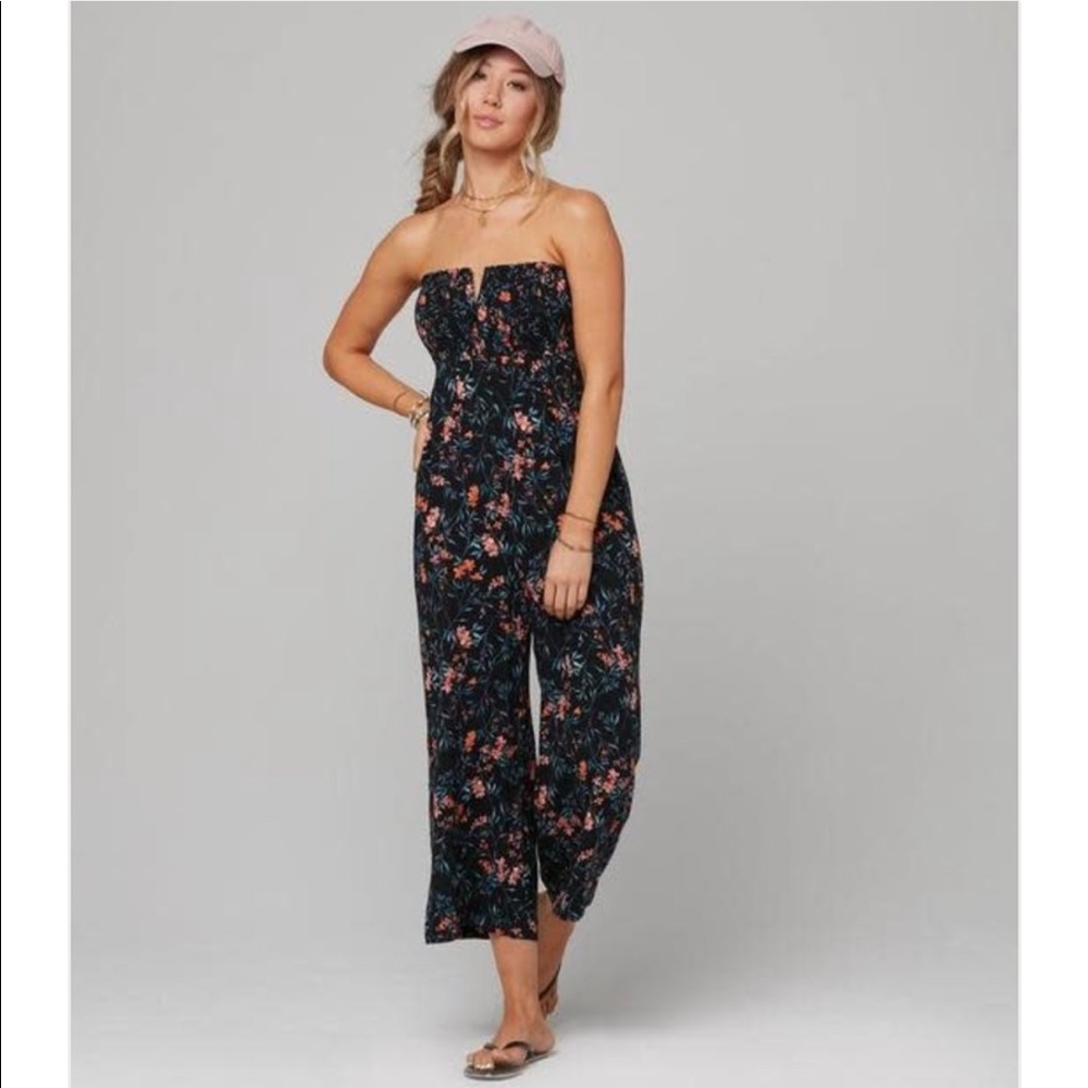 Knot sisters summer nights floral jumpsuit